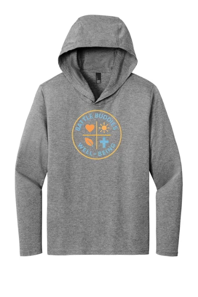 Battle Buddies Long sleeve hoodie brought to you by The Bear Traxs thebeartraxs.com